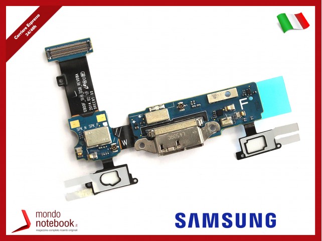 Board di Alimentazione Microfono Flex Cable Samsung SM-G900F Galaxy S5 Rev. 06H - 06K - 08 - 08A