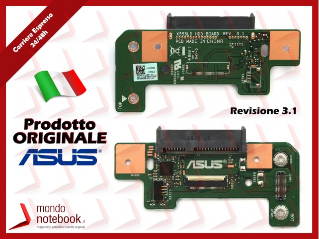 Board HDD Hard Disk Sata ASUS X555LD HDD BD./AS Rev. 3.1 (Versione 4)