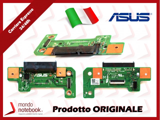 Board HDD Hard Disk Sata ASUS X555LD HDD BD./AS Rev. 3.6 (Versione 3)