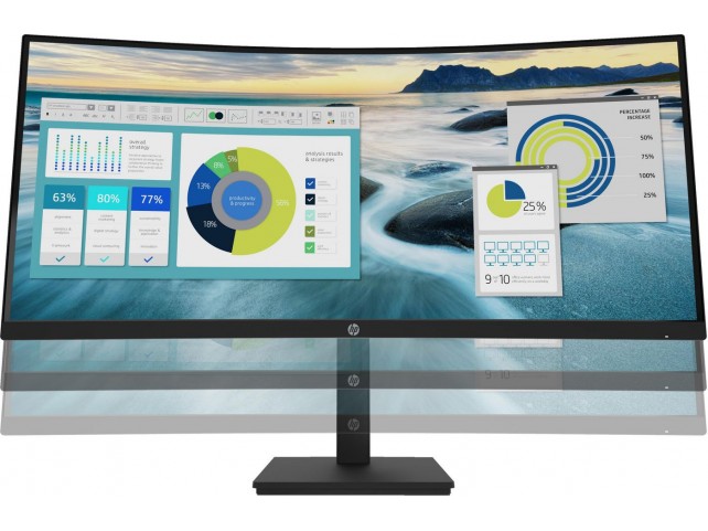 P34hc G4 86.4 cm (34") 3440 x  1440 pixels Quad HD LED Black