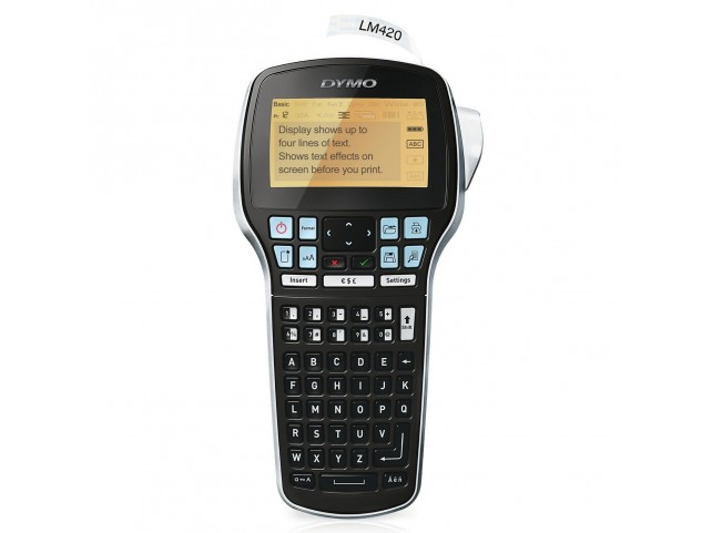DYMO LabelManager 420P in case,  ABC keybboard gr
