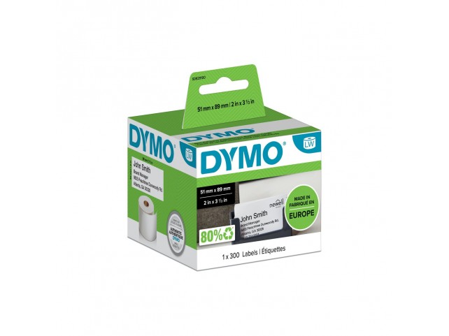 DYMO Appointment/Name Bagde cards  (Non-adhesive) 51mm x 89mm