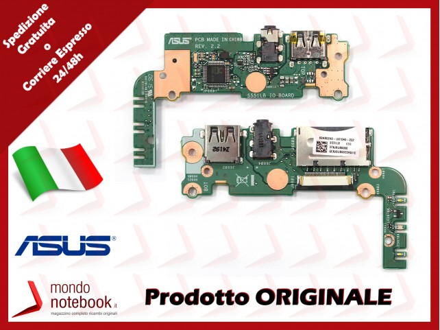 Board USB Audio Card Reader ASUS S551LB I/O BD./AS