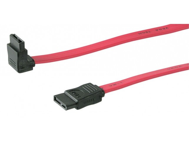 MicroConnect SATA Cable 50cm Angled 1.5/3GB  Sata Male 90ø - Sata Male