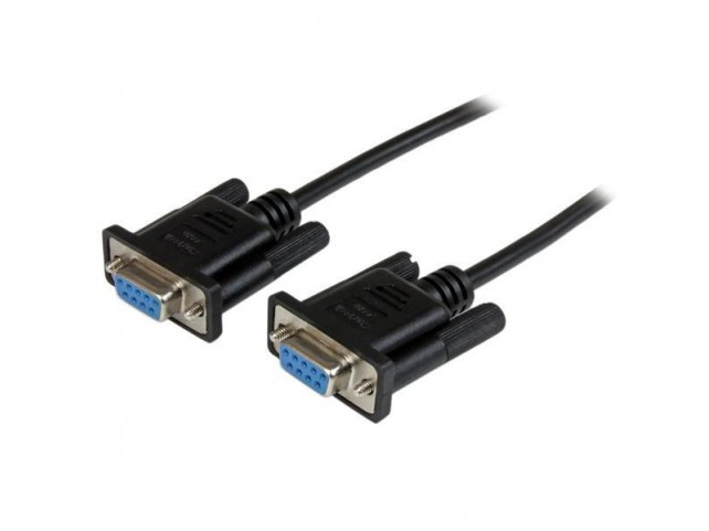 StarTech.com 1M BLACK DB9 NULL MODEM CABLE  SERIAL NULL MODEM CABLE BLACK