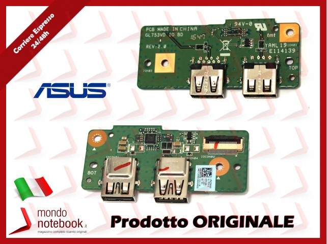 Board USB Audio I/O ASUS GL753VD GL753VE - 90NB0DM0-R10030