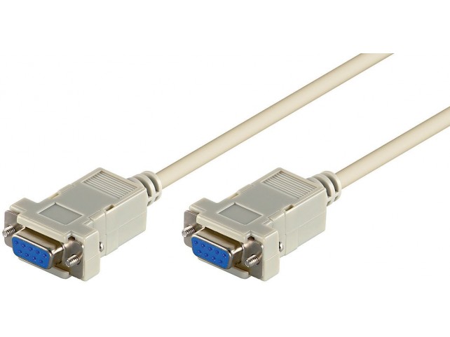 MicroConnect D-SUB 9-pin Cable, 2m  seriell / serial 1:1