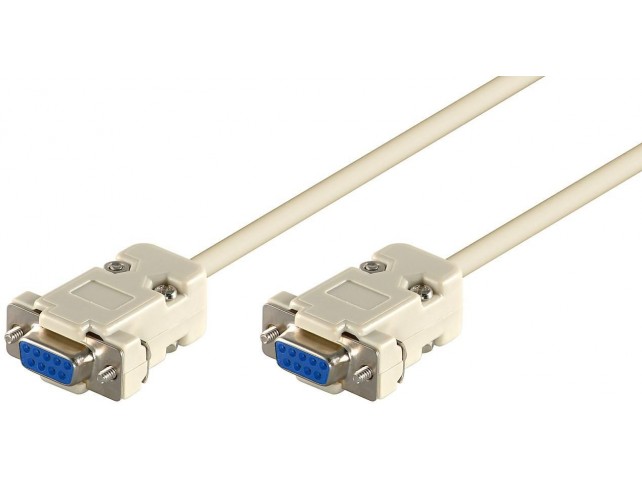 MicroConnect D-SUB/RS232 Female-Female 3m  DB9 - DB9 , Null modem