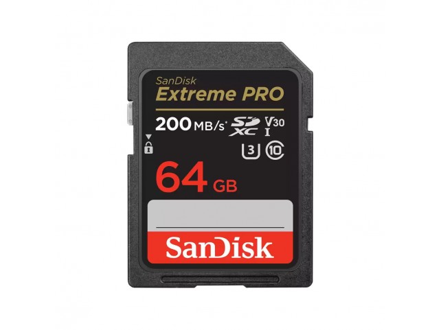 Sandisk Extreme Pro 64 Gb Sdxc Class  10 read 200 mb/s og write