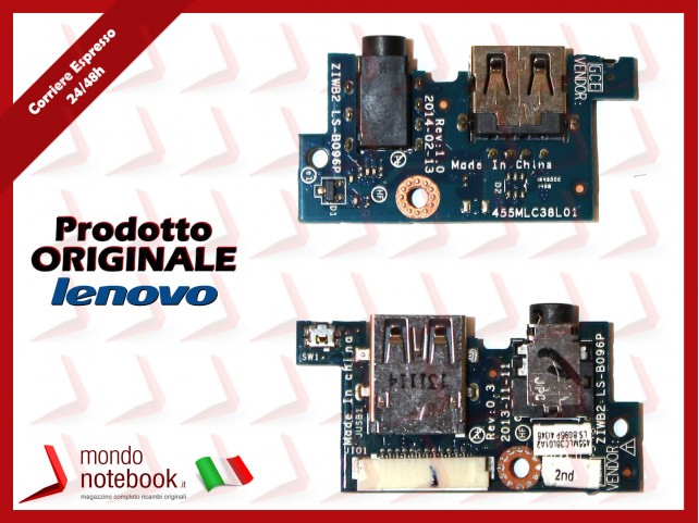 Board USB I/O LENOVO IdeaPad 305 B40-30 B50-70 B50-80 B50-30 B40-45 B40-70 305-15IBD
