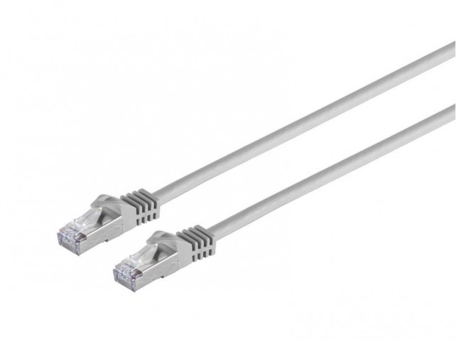 MicroConnect RJ45 patch cord S/FTP (PiMF),  w. CAT 7 raw cable 7.5m Grey