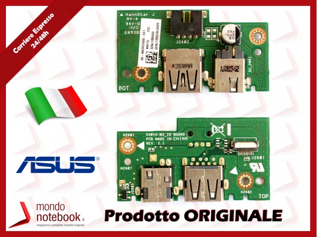 Board USB Power ASUS X401U X501U IO_BD./AS