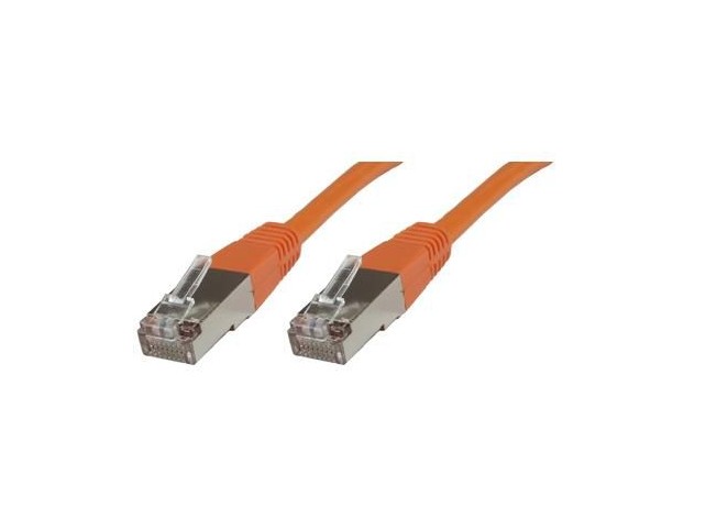 MicroConnect S/FTP CAT6 0.25m Orange LSZH  PiMF (Pairs in metal foil)
