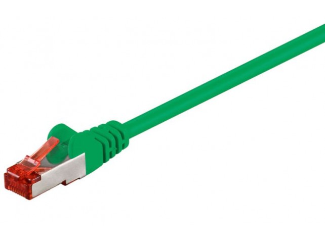 MicroConnect S/FTP CAT6 1.5m Green LSZH  PiMF (Pairs in metal foil)