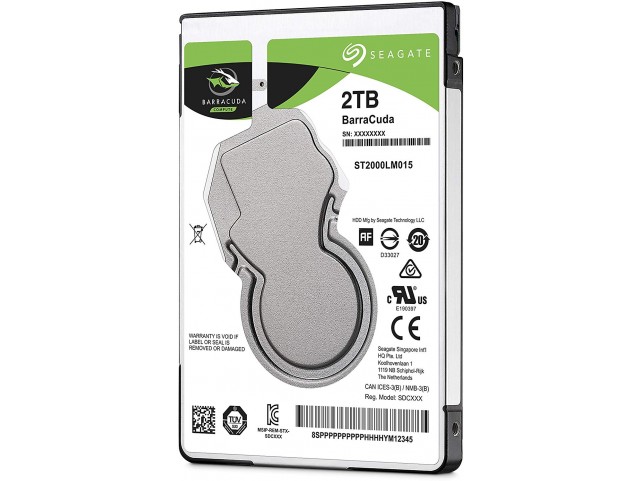 Hard Disk 2,5 2TB Seagate BarraCuda ST2000LM015 Sata 128MB