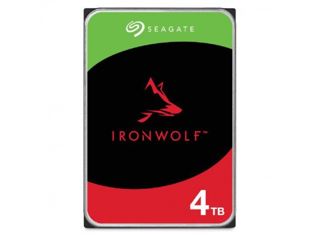Seagate NAS HDD 4TB IronWolf 5400rpm  6Gb/s SATA 256MB cache