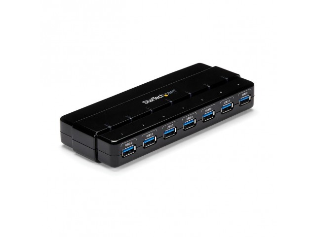 StarTech.com 7 PORT USB 3.0 HUB W/ ADAPTER  7 port USB 3.0 hub - desktop,