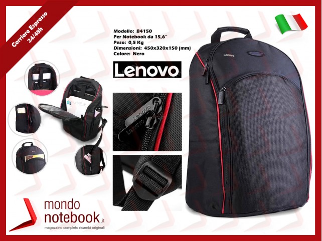 BORSA ZAINO per Notebook 14" 15.6" Originale Lenovo Business