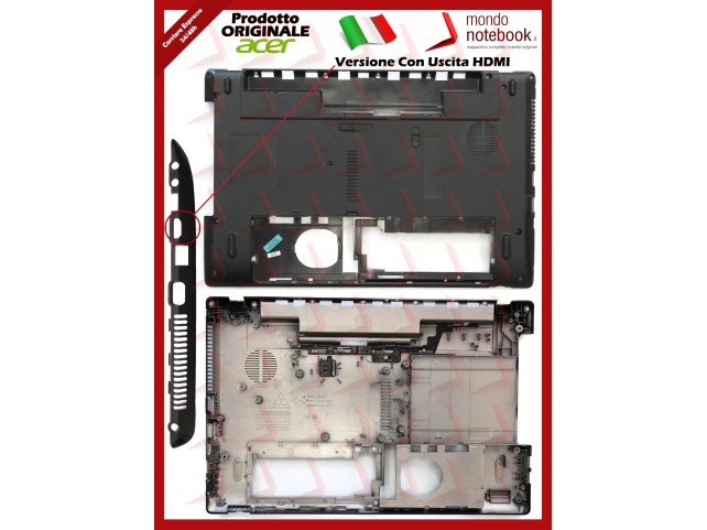 Bottom Case Scocca Cover Inferiore ACER Aspire 5252 5336 5552 5736Z 5742 (CON HDMI)