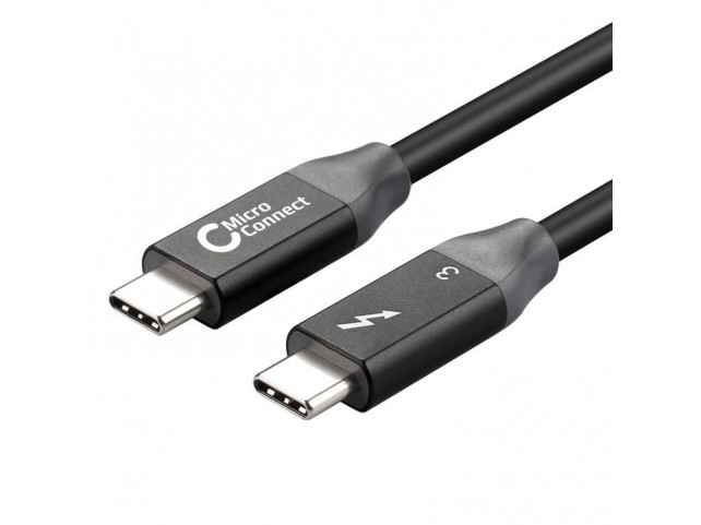 MicroConnect Thunderbolt 3 Cable, 0.5M  USB type C Male/Male