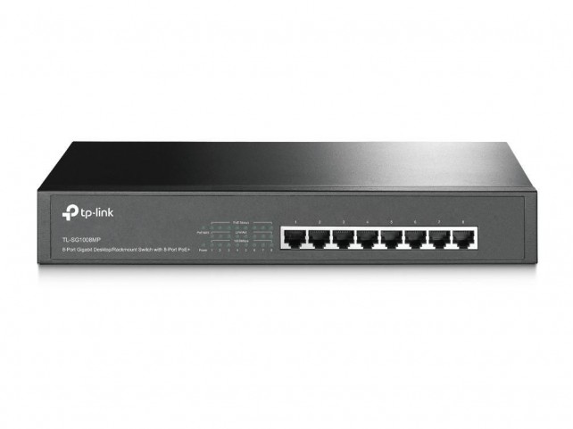 TP-Link TL-SG1008MP network switch  Unmanaged Gigabit Ethernet