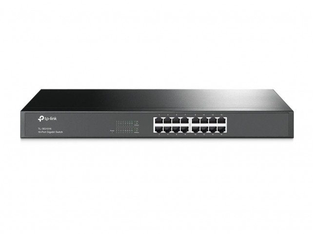 TP-Link 16 port Gigabit Switch,1U Rack  Steel