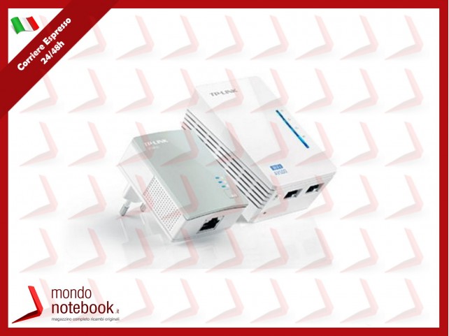 ADATTATORE POWERLINE TP-LINK WIRELESS EXTENDER TL-WPA4220KIT CONF.2PZ X LAN 500M COPERTURA FINO A 30