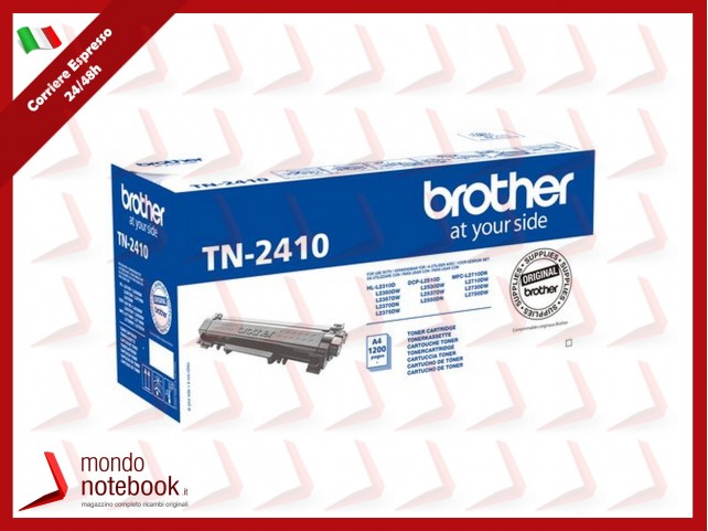 TONER BROTHER TN-2410 Nero 1200PP X HL-L2310/2350/2370/2375 DCP-L2550/2510 MFC-L2710/2750/2730