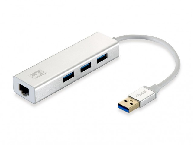 LevelOne Netw adaptor USB-Hub 3-Port  Wake-on-LAN