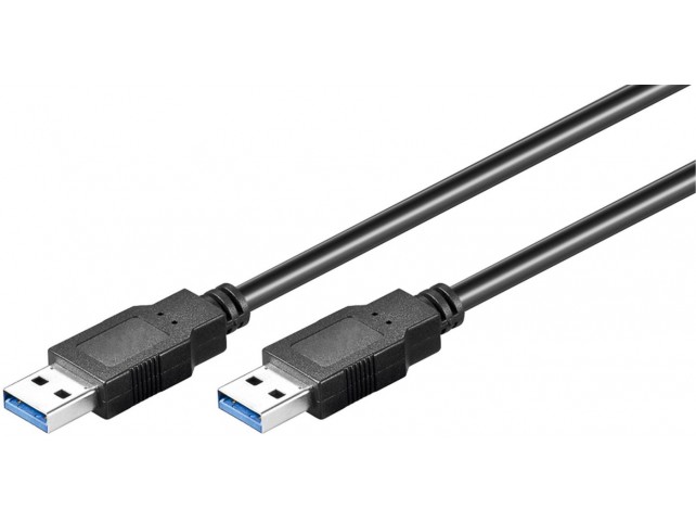 MicroConnect USB3.0  A-A 1m M-M, Black  USB3.0, M/M, 1m, 1 m, USB A,