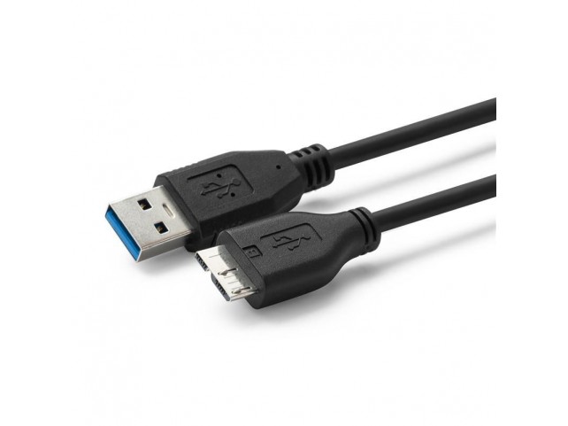 MicroConnect USB A to USB Micro B, Version  3.0, Black 1m M-M triple