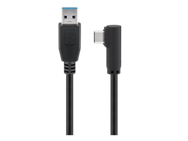 MicroConnect USB-C to USB3.0  A Cable, 0.5m  Black, for synching and