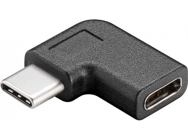 MicroConnect USB-C to C angled Adapter 90ø  USB-C to USB-C Male-Female