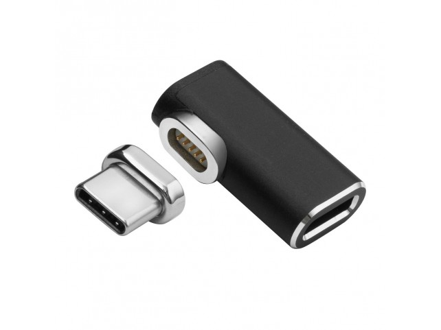 MicroConnect Magnetic USB-C Adapter 90ø  USB-C to USB-C Male-Female