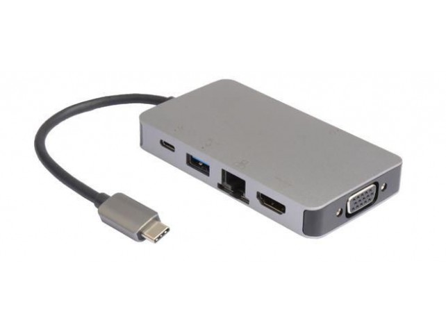 MicroConnect USB-C Mini Dock  USB-C to 2 x USB3.0 A /RJ45/