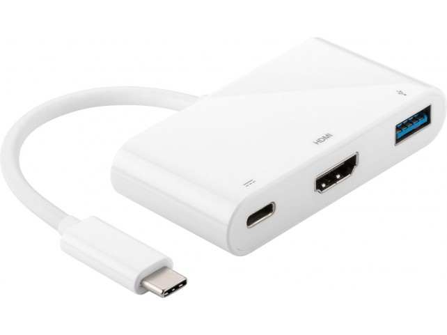 MicroConnect USB-C to USB 3.0/HDMI/USB-C  HDMI1.4 Female/USB3.0A
