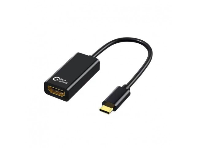 MicroConnect USB-C to HDMI Slim, Black  4K60Hz Video resolution Up