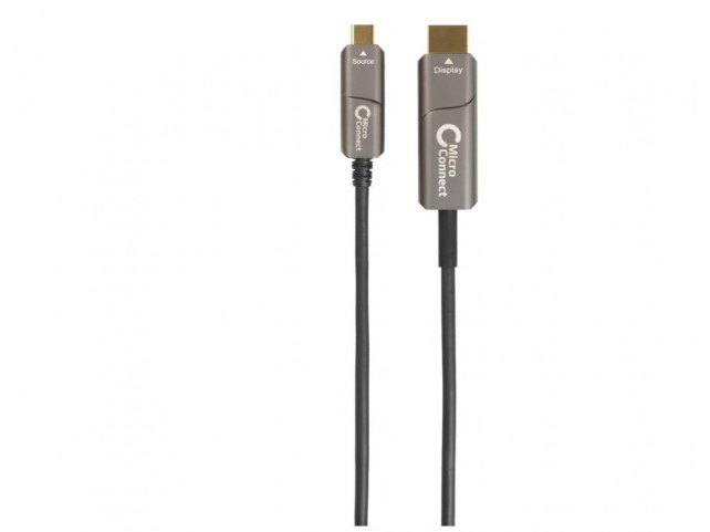 MicroConnect USB-C HDMI fiber cable 10m  10m USB-C to HDMI2.0 cable 4K