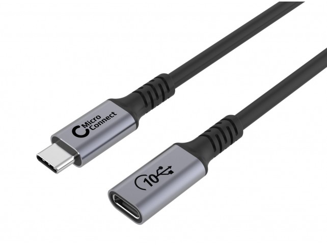 MicroConnect Premium USB-C cable Extender  1m 10Gbps, 100W, USB 3.2 Gen