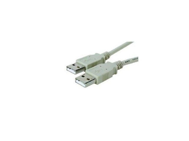 MicroConnect USB2.0 A-A 3m M-M, Grey  Hi-Speed cable