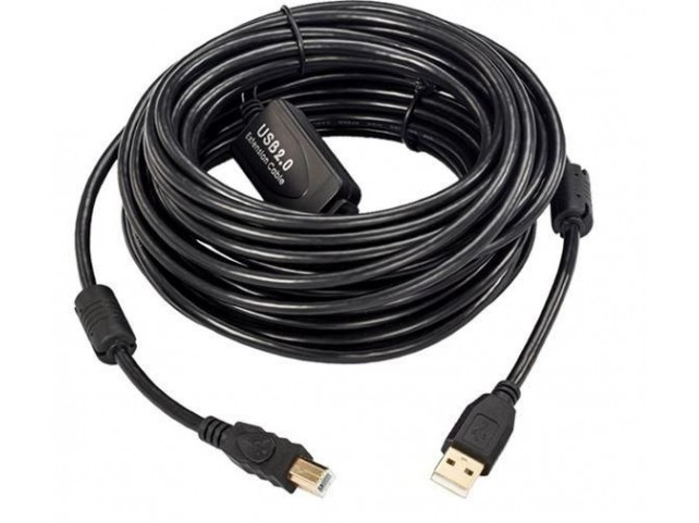 MicroConnect Active USB 2.0 A-B Cable, 20M  With integrated