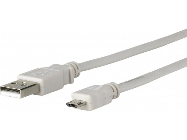 MicroConnect USB A to USB Micro B, Version  2.0, Grey, 1,8m Grey