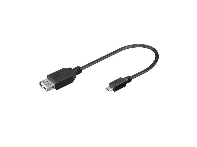 MicroConnect USB A - B Micro  F-M 0,20m  USBABMICRO2, 0.2 m, USB A,