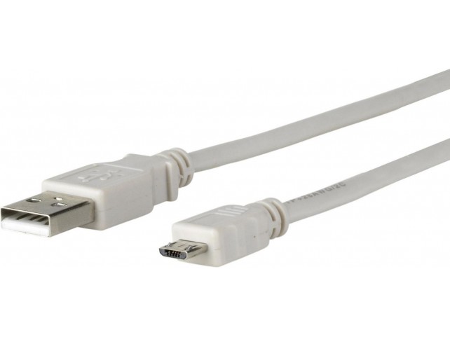MicroConnect USB A to USB Micro B, Version  2.0, Grey, 5m USB2.0 A -