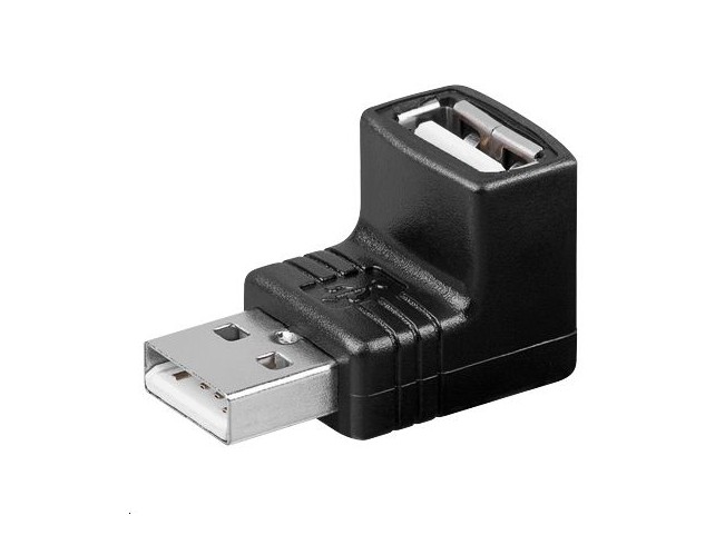 MicroConnect USB 2.0 adapter A - A Angled  90ø M-F CE, WEEE