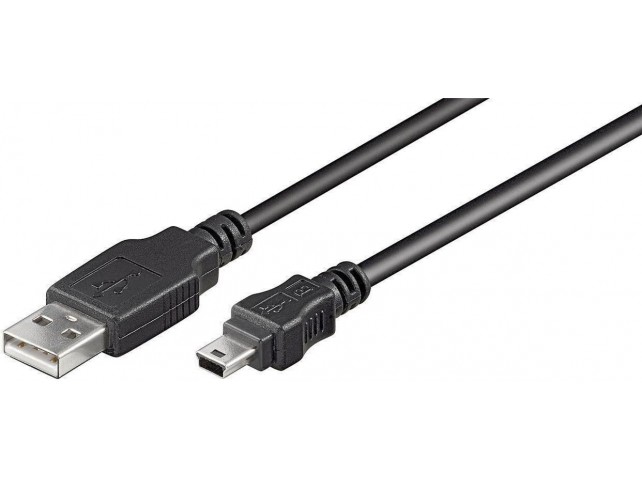 MicroConnect USB A - Mini USB B 5P 10m M-M  28/1P 24/2C 48X0.12ALMG