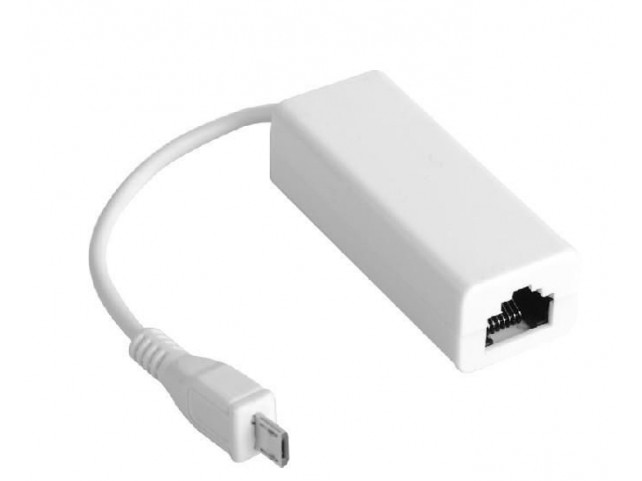 MicroConnect USB MICRO to Ethernet, White  USBMICROETHB, Wired,