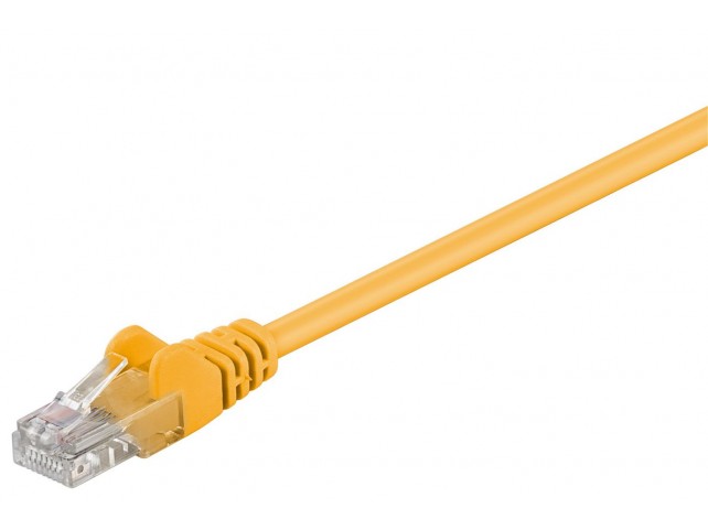 MicroConnect U/UTP CAT5e 3M Yellow PVC  Unshielded Network Cable,