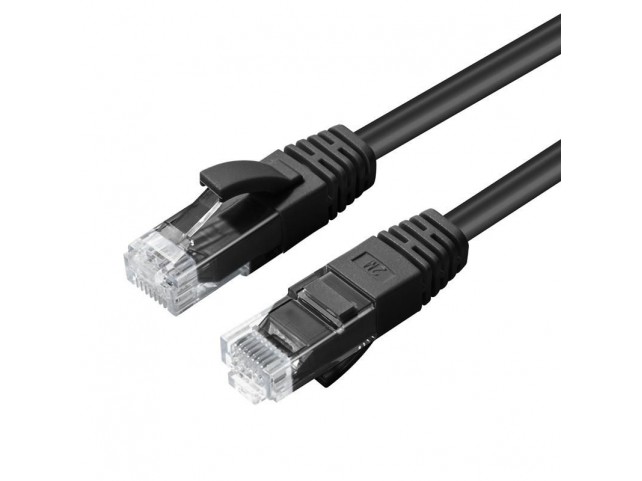 MicroConnect U/UTP CAT6 0.20M Black LSZH  Unshielded Network Cable,