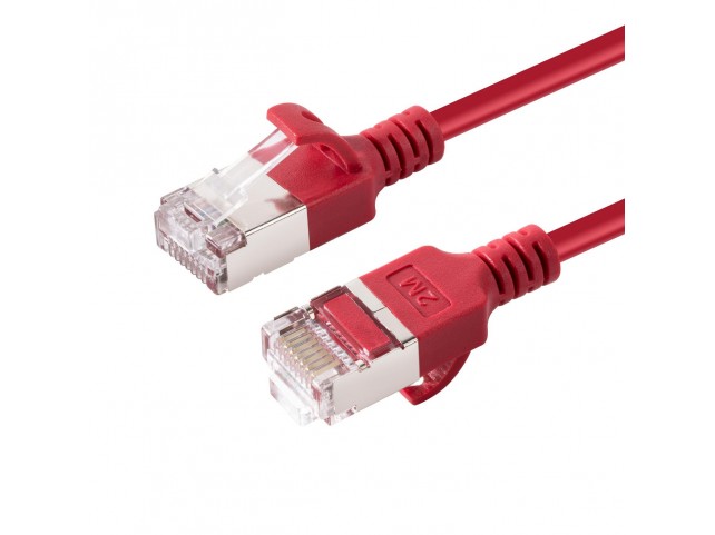 MicroConnect CAT6A U-FTP Slim, LSZH, 7.5m  Network Cable, Red